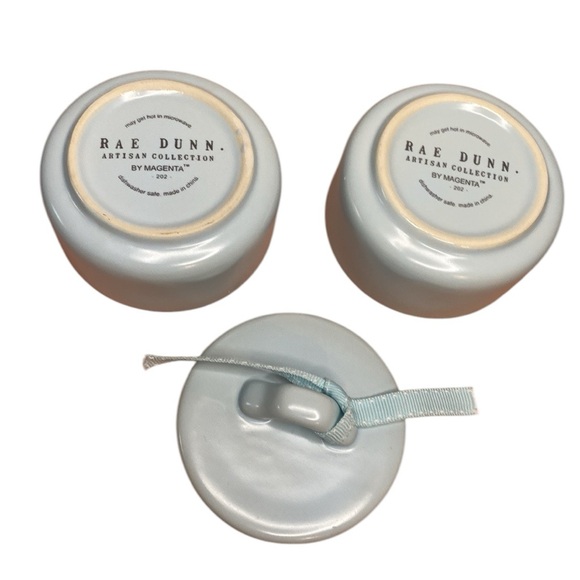 Rae Dunn Stacker Salt & Pepper Stacker Pastel Baby Blue - Picture 7 of 11